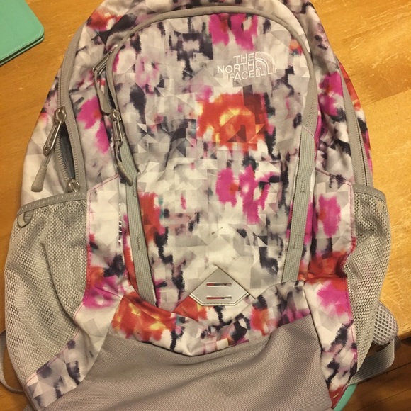 north face backpack floral